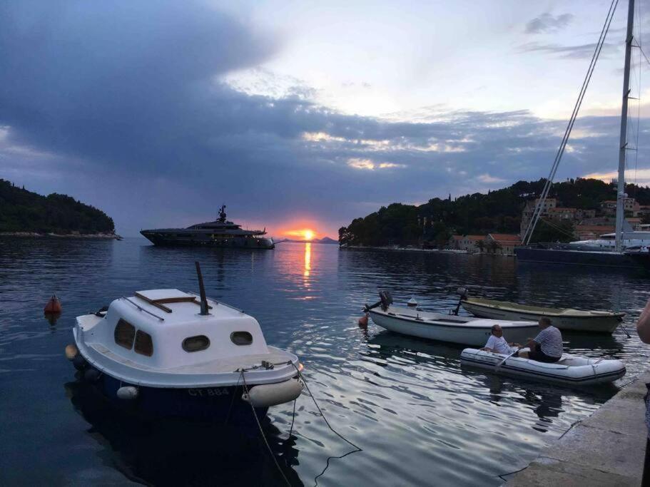Lovely Split Level Apartment With Sea View, Pool, Free Parking And Wifi Cavtat Kültér fotó