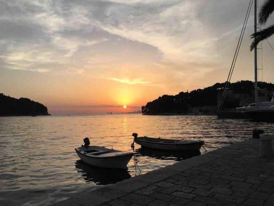 Lovely Split Level Apartment With Sea View, Pool, Free Parking And Wifi Cavtat Kültér fotó